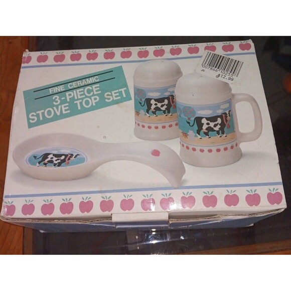 Farm Friends 3 Piece Ceramic Stove Top Det - Picture 1 of 2